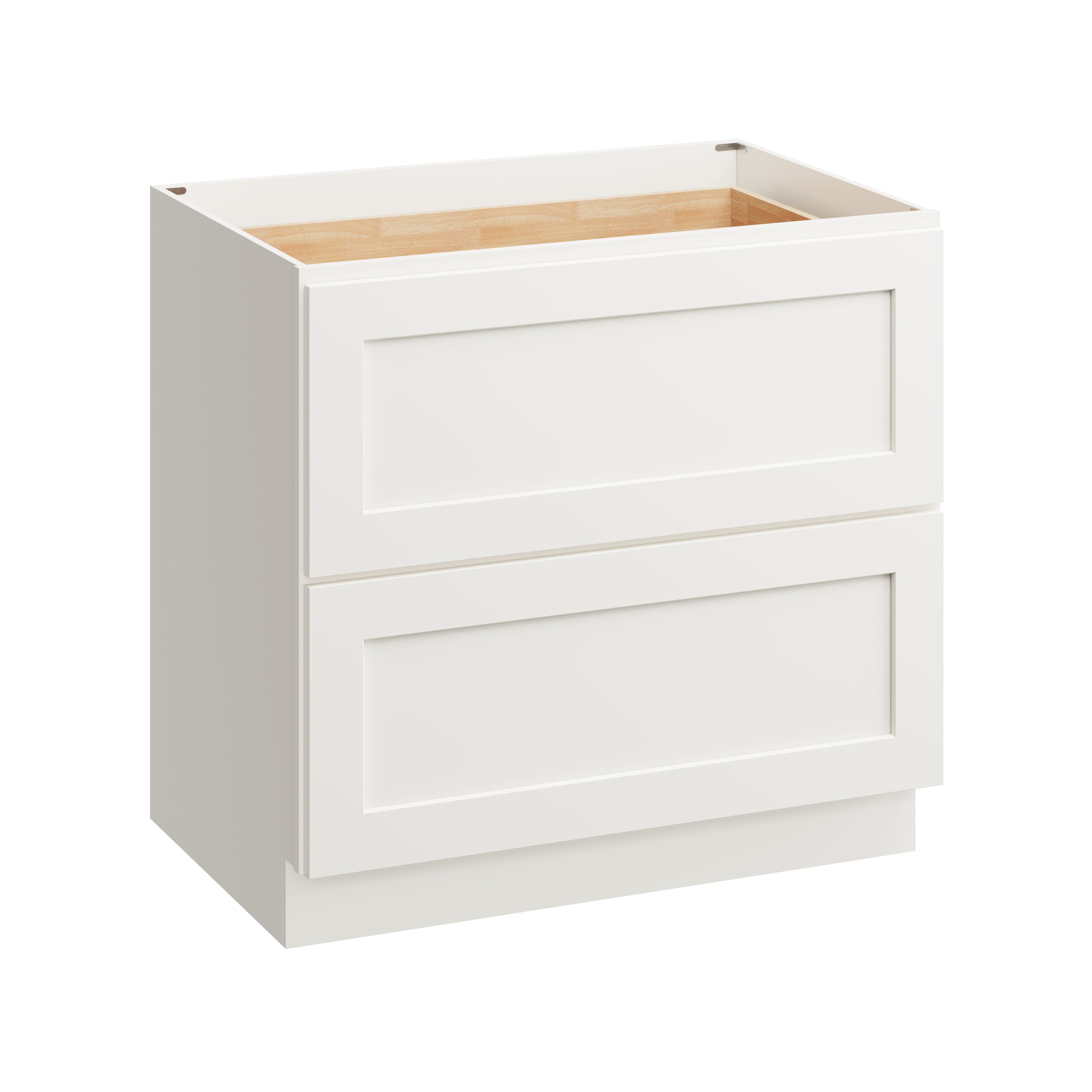 Boyel Living - 36 Inch Style Base Cabinet with 2 Drawers - White Shaker