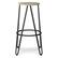 Alt View 12. Simpli Home - Simeon 30 inch Metal Bar Stool with Wood Seat - Natural / Black.
