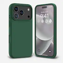Entronix - Silicone Case for iPhone 17 Pro Max - Ultimate Protection and Style - Green