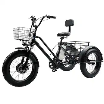 buy 3 wheel bicycle Three Cruiser Bike Two-Seater Adult Tricycle 20in 3-Wheeled Bicycles with Shopping Basket Traditional Design for Seniors(Size:Black) : Sports & Outdoors Adult Tricycles Sun Adult Trike | Sun