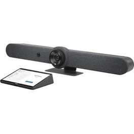 Microsoft - Logitech Rally Bar (Graphite) & Tap - Video Conferencing Kit - For Video Conferencing - 3840 x 2160 Video (Live) - 4K - Unknown