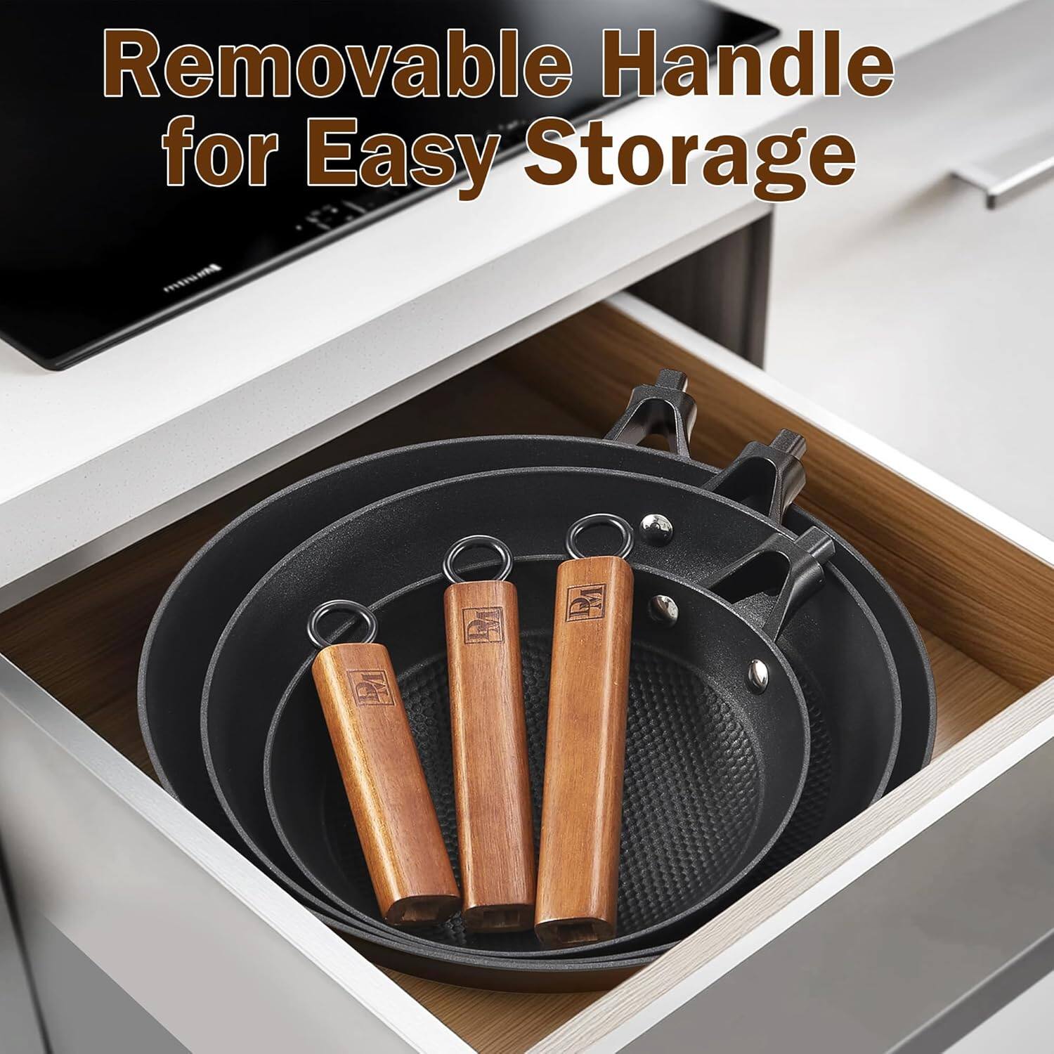 Removable Handle for Easy Storage