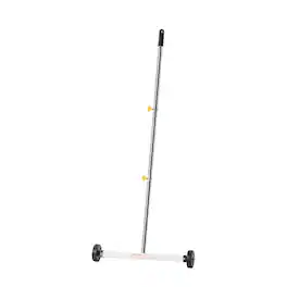 VEVOR - Magnetic Sweeper with Wheels, 17 inch, 10 lbs Load Capacity, Lightweight Magnetic Pickup Sweeper with Adjustable Handle