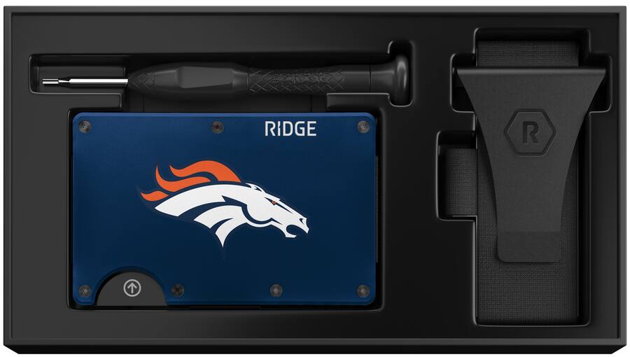 The Ridge Wallet NFL Wallet Denver Broncos Blue AUWAP1031009 - Best Buy