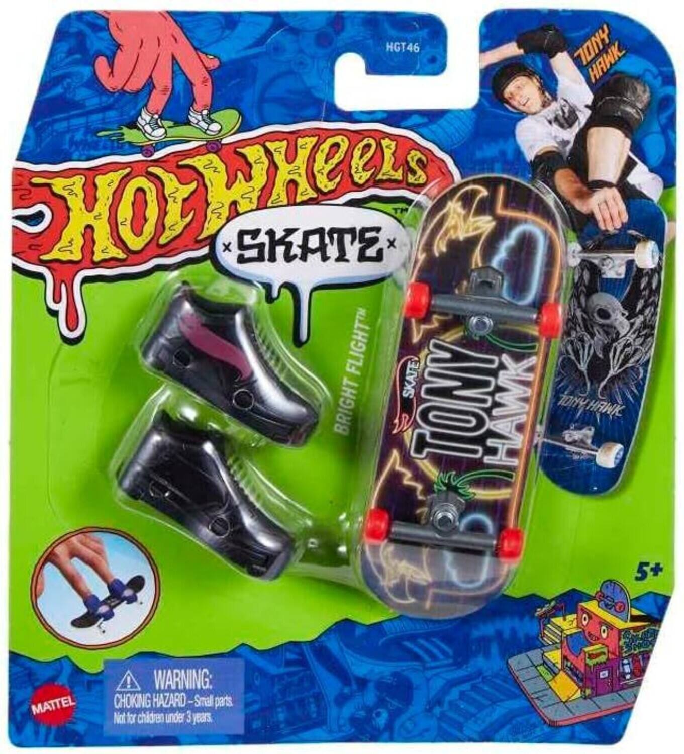 HGT46, TONY HAWK x SKATE, 10 FLIGHT SKATE, BRIGHT, TONY HAWK, 5+, MATTEL, WARNING: CHOKING HAZARD - Small parts: Not for children under 3 years