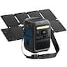 Anker - SOLIX C300X Portable Power Station with 60W Solar Panel,288Wh/300W Battery Soalr Generator for Camping&Emergencies (288 Wh Capacity) - Black