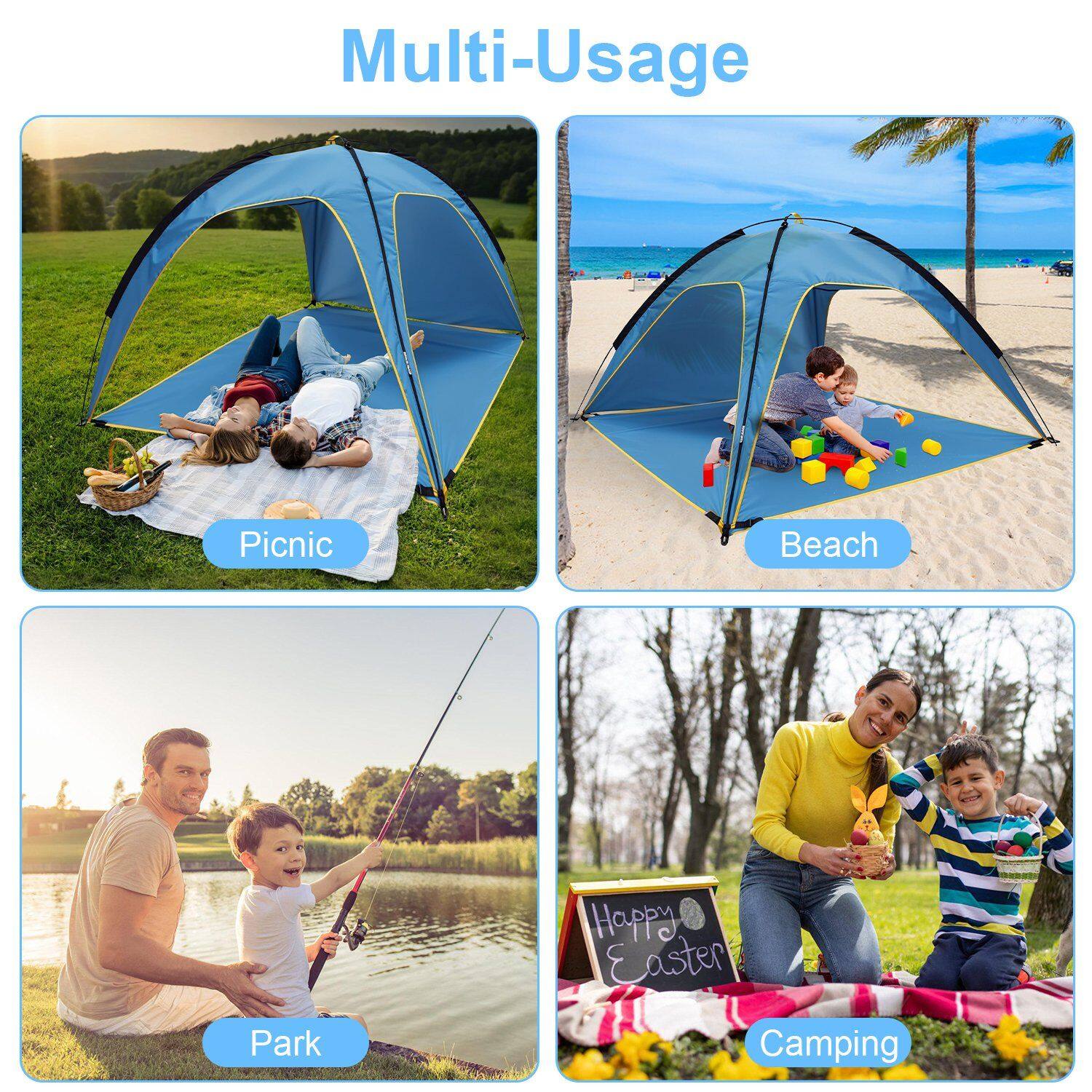 Multi-Usage

Picnic  
Beach  
Park  
Camping