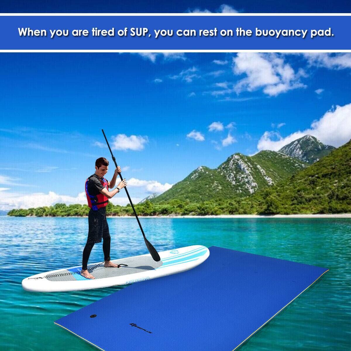 When you are tired of SUP, you can rest on the buoyancy pad.