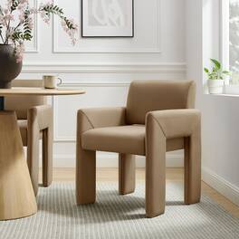 Daven Upholstered Dining Chair by Modway - Taupe