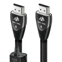 AudioQuest - Dragon 48 5'   4K-8K-10K 48Gbps   HDMI Cable - Black on Black - Front_Zoom