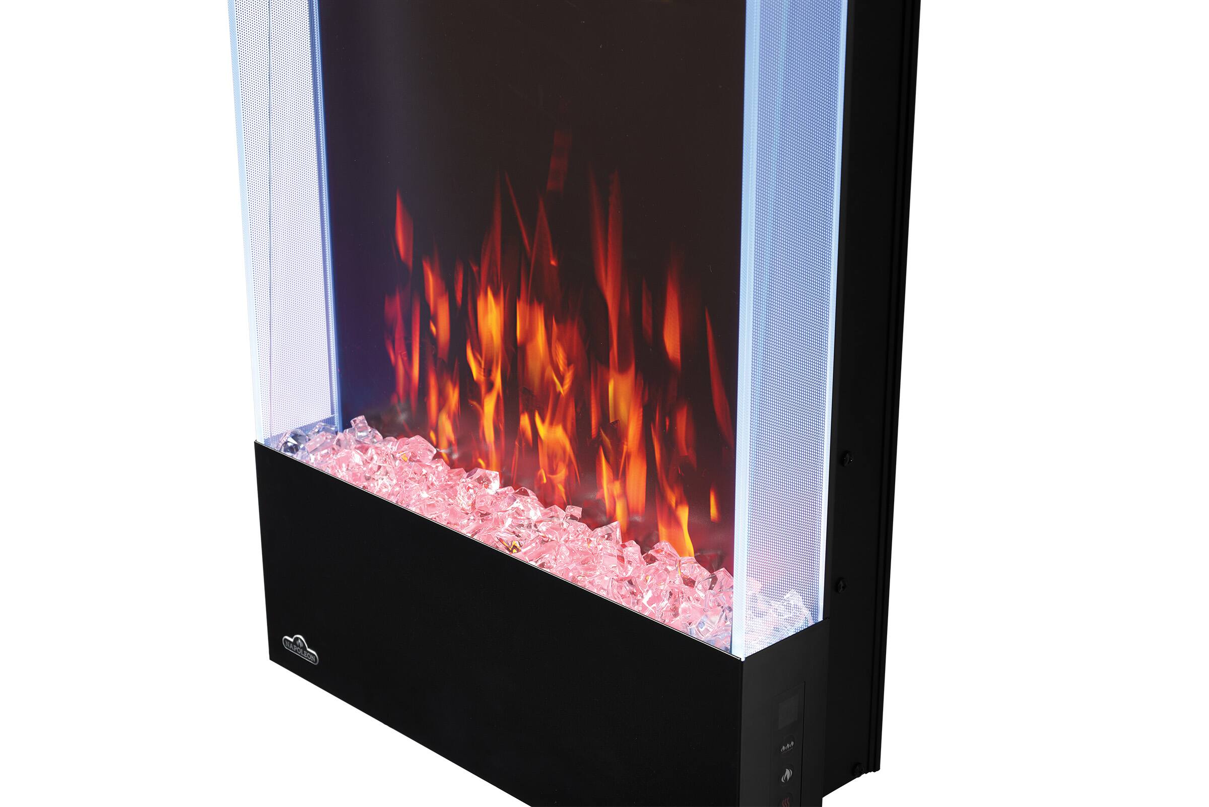 Alt View 15. Napoleon - Allure Vertical 32-Inch Wall-Hanging Electric Fireplace - Black.
