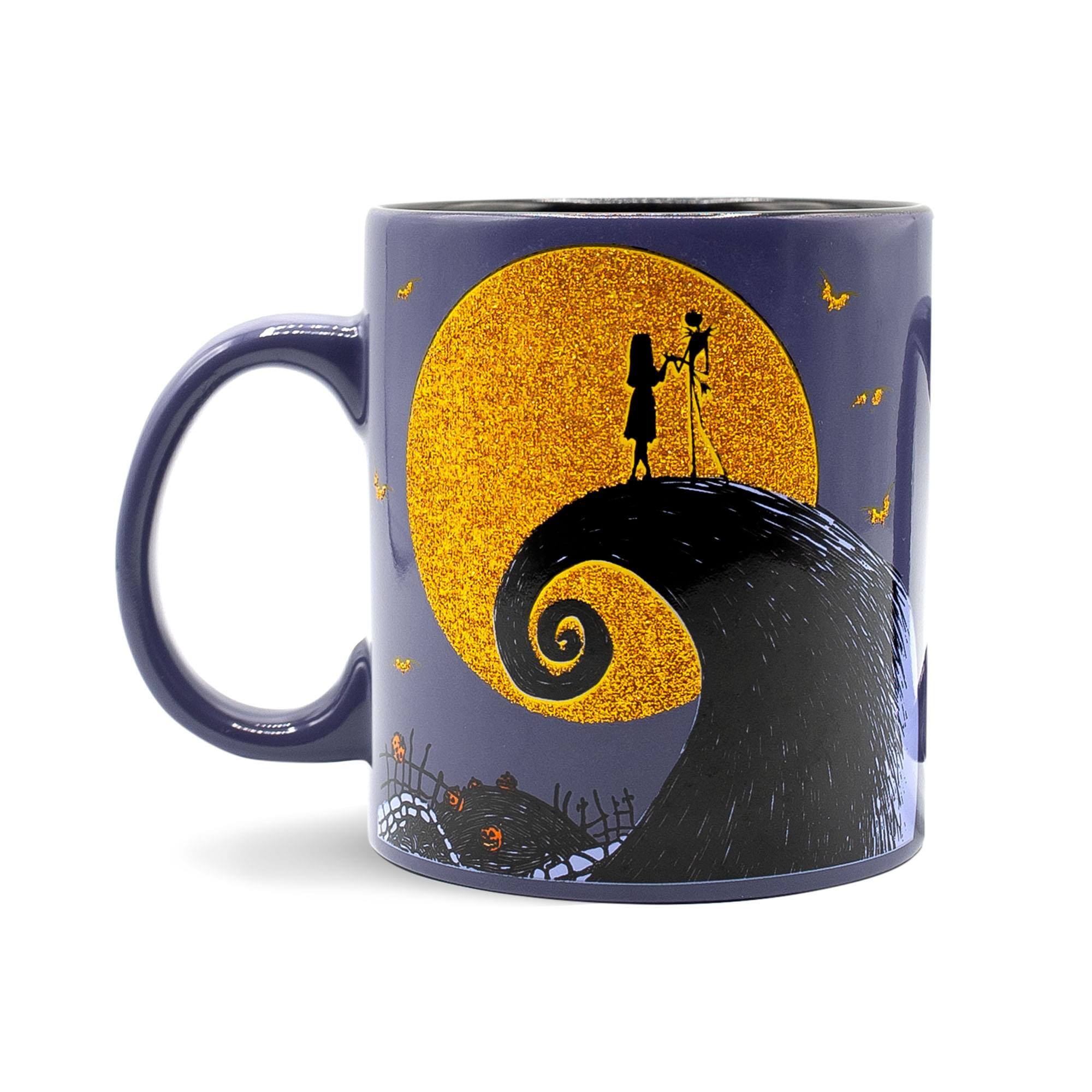Alt View 1. Disney - Disney The Nightmare Before Christmas Ceramic Glitter Mug | Holds 20 Ounces - Purple.