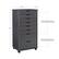 Alt View 16. Linon Home Décor - Monte Eight-Drawer Rolling Storage Cart - Gray.