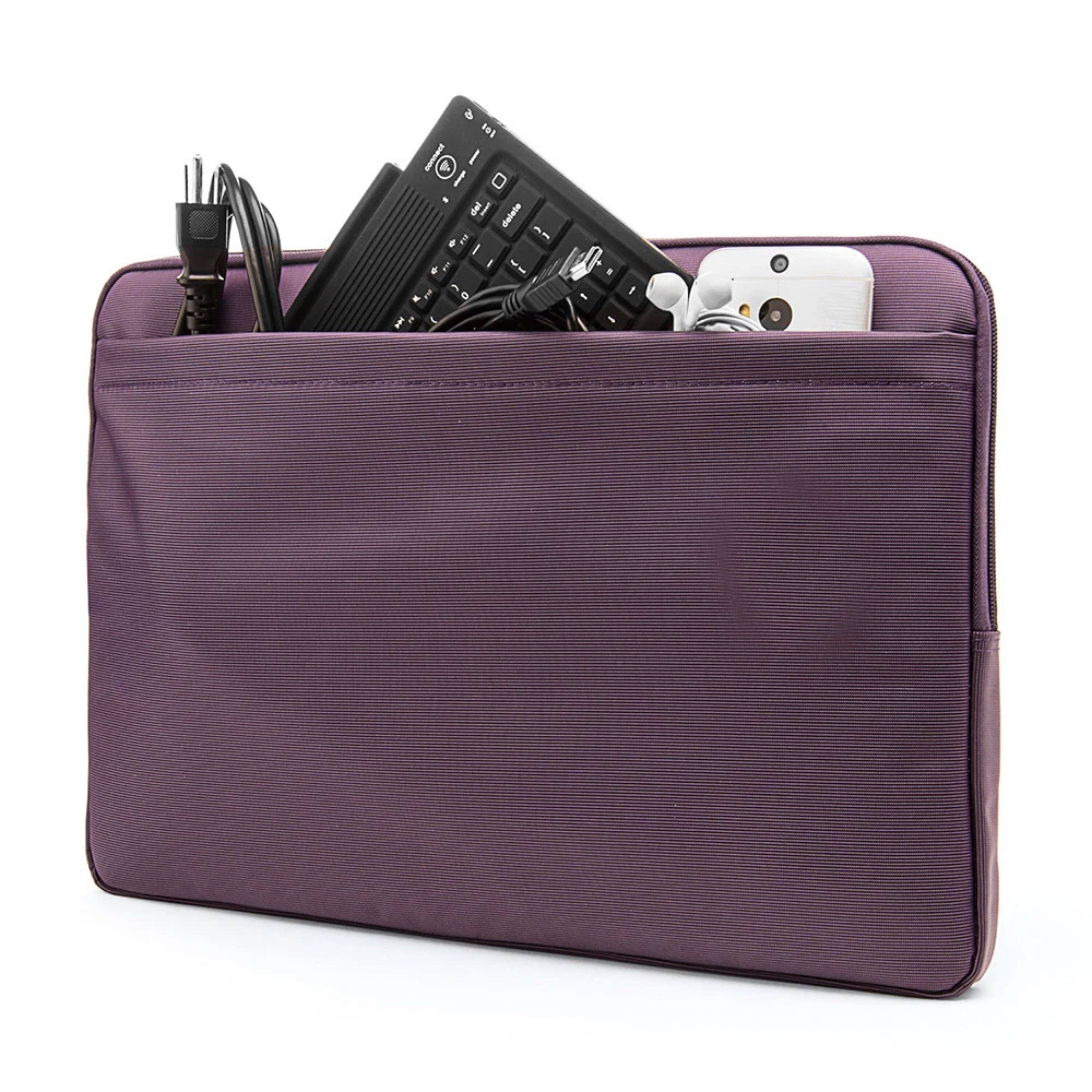 Alt View 1. Kitcheniva - Shock Proof Sleeve Bag Case For 15" Laptop Purple - Purple.