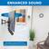 ENHANCED SOUND
Soundbar moves with TV to enhance directional sound quality.
