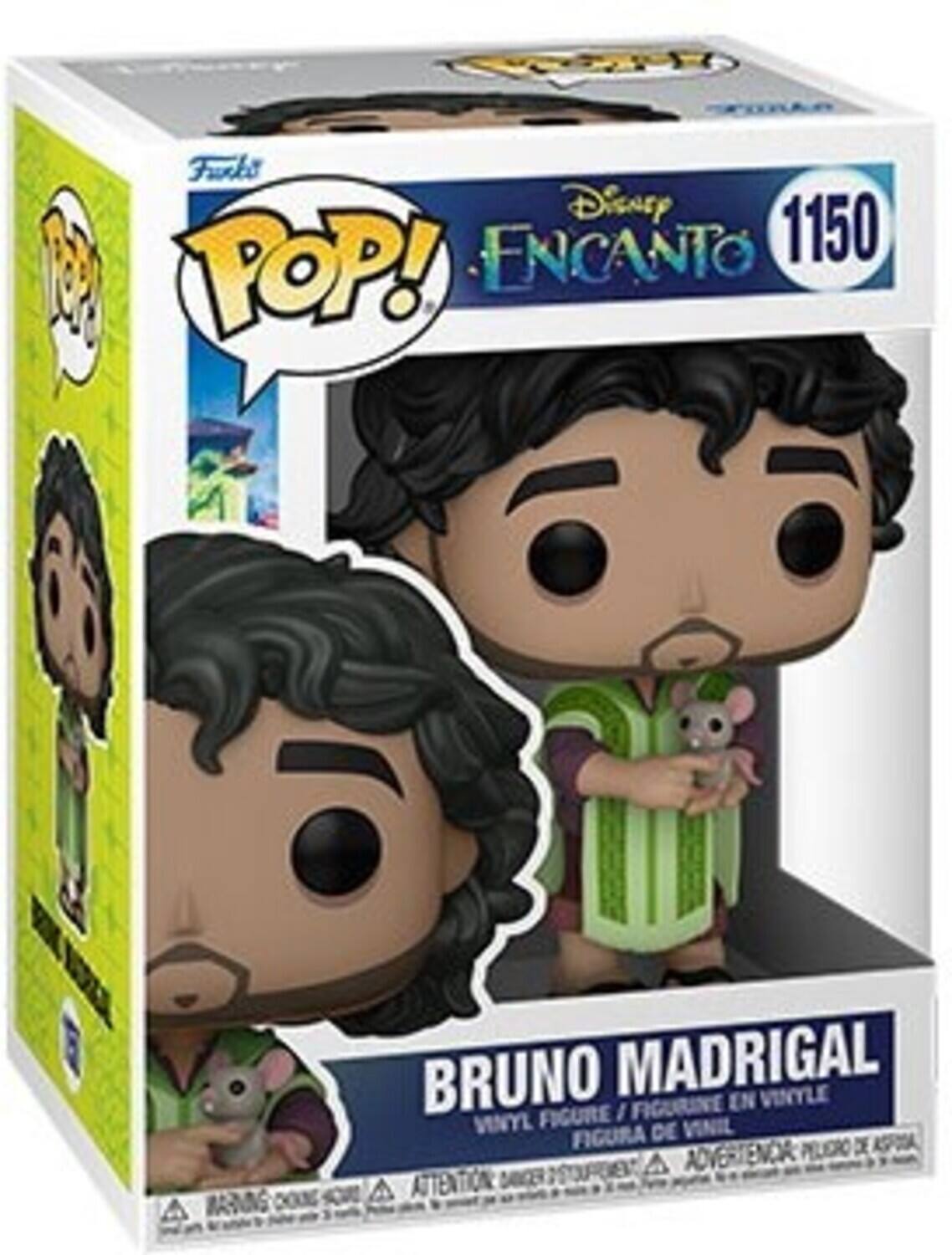 Furki Disney ENCANTO 1150 POP! BARNG BRUNO MADRIGAL VINYL FIGURINE EN FIGURE  VINYL DE VINIL FIGURA PELERO DE AFA O-E A AOVERTENCEA ATTENTION