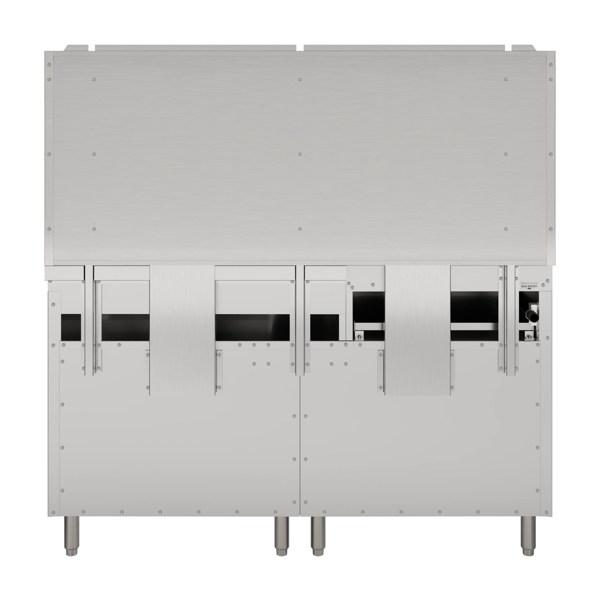 Alt View 9. Koolmore - 60 in. Commercial Natural Gas Range with 4 Burners, 36 in. Griddle, 2 Standard Ovens in Stainless-Steel (KM-CRG364-NG) - Stainless Steel.