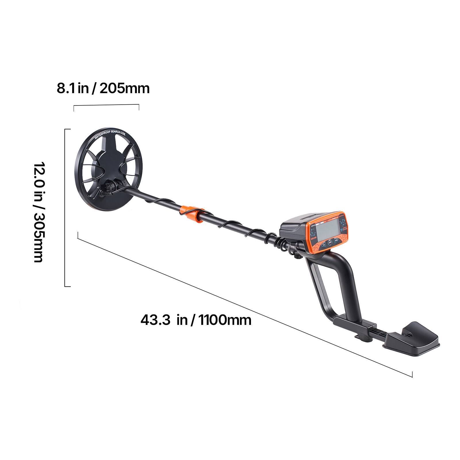 8.1 in/205mm  
12.0 in/305mm  
43.3 in/1100mm