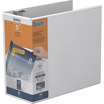 "Stride - QuickFit 5"" 3-Ring View Binders, D-Ring - White" price history on PriceWatchPro