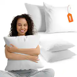 Cheer Collection - Euro Square Pillow 26" X 26" (set of 2) - White
