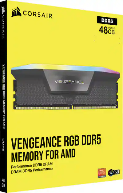 CORSAIR VENGEANCE RGB DDR5 64GB (2 x 32GB) DDR5 6000 CL40 50 50 96 CORSAIR VENGEANCE RGB DDR5 64GB (2 x 32GB) DDR5 6000 CL40 50 50 96