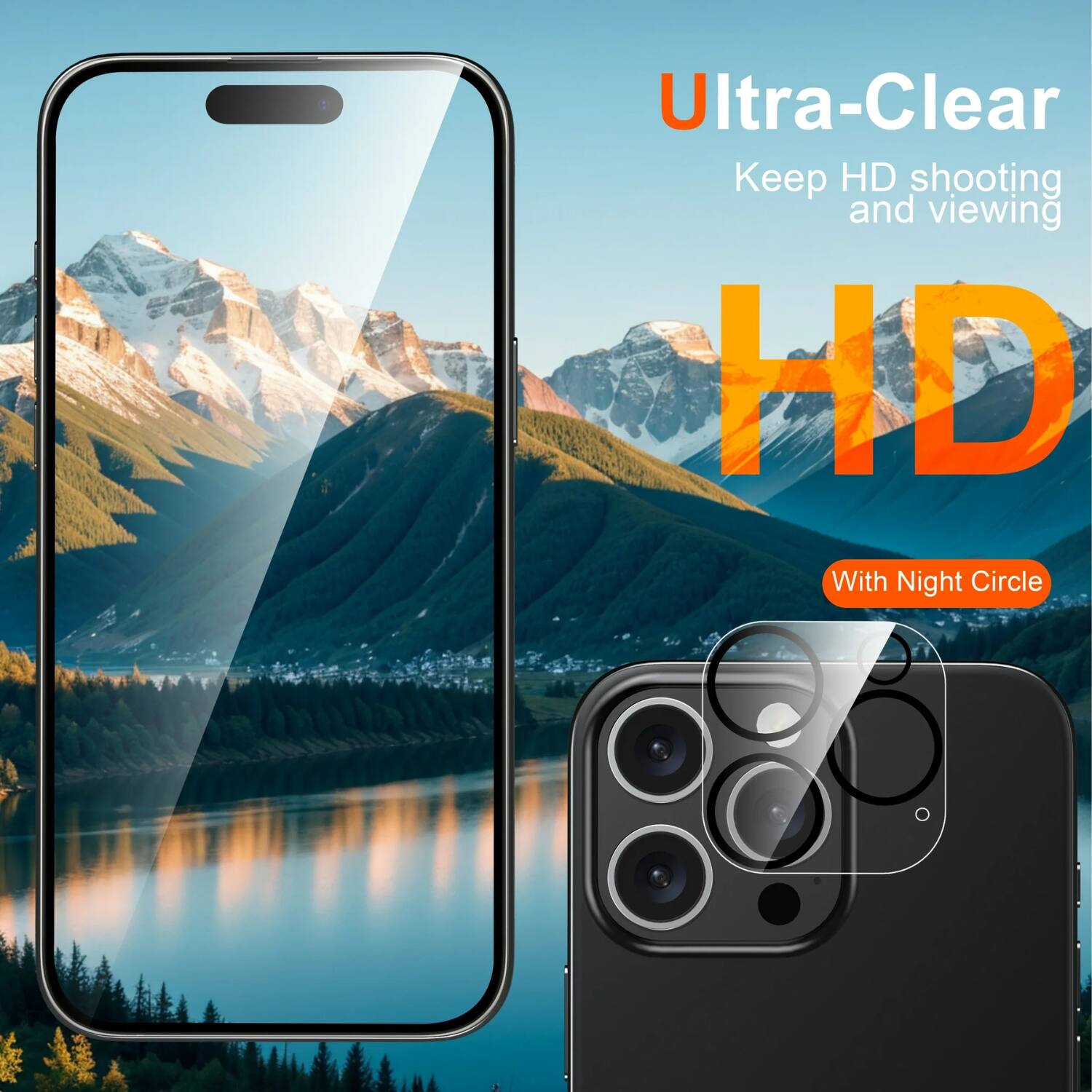 Ultra-Clear  
Keep HD shooting and viewing  

HD  

With Night Circle
