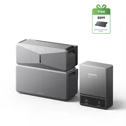 Free $899 ANKER SOLIX 400W Portable Solar Panel