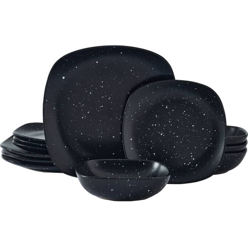 Pfaltzgraff - Stella 12-Piece Dinnerware Set, Service for 4 - Black price history on PriceWatchPro