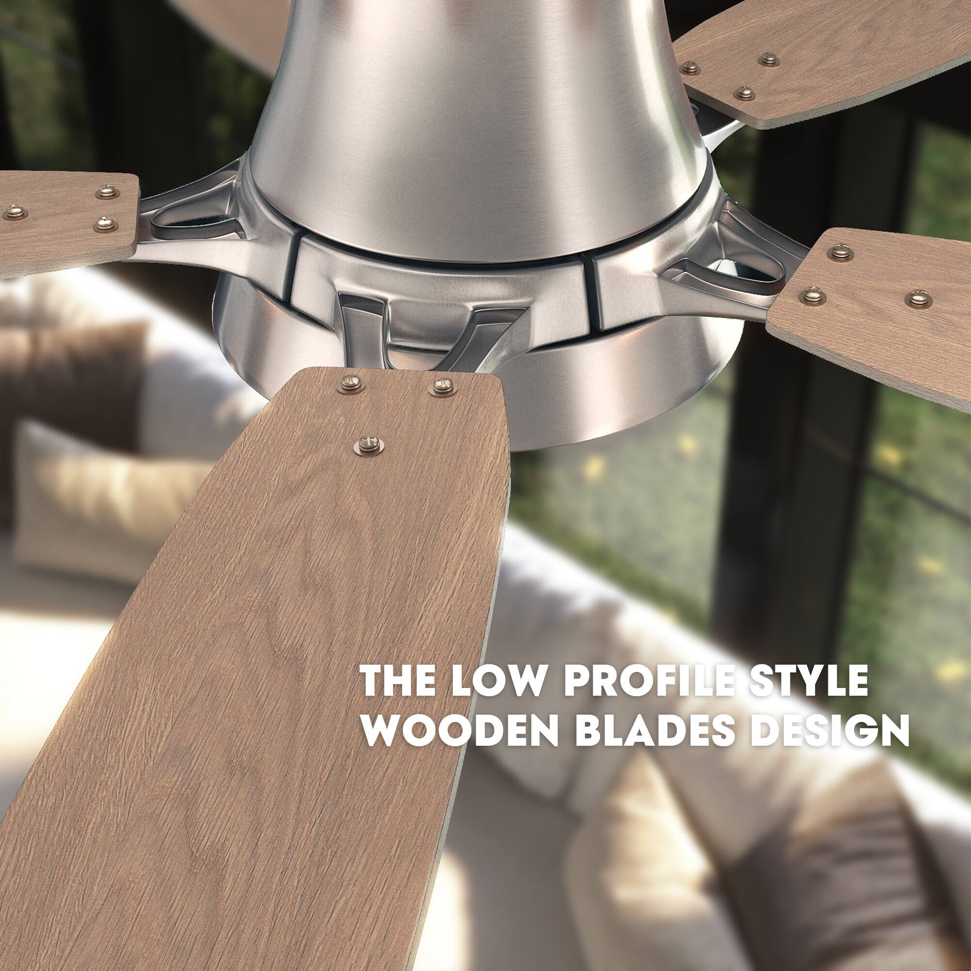 The Low Profile Style Wooden Blades Design