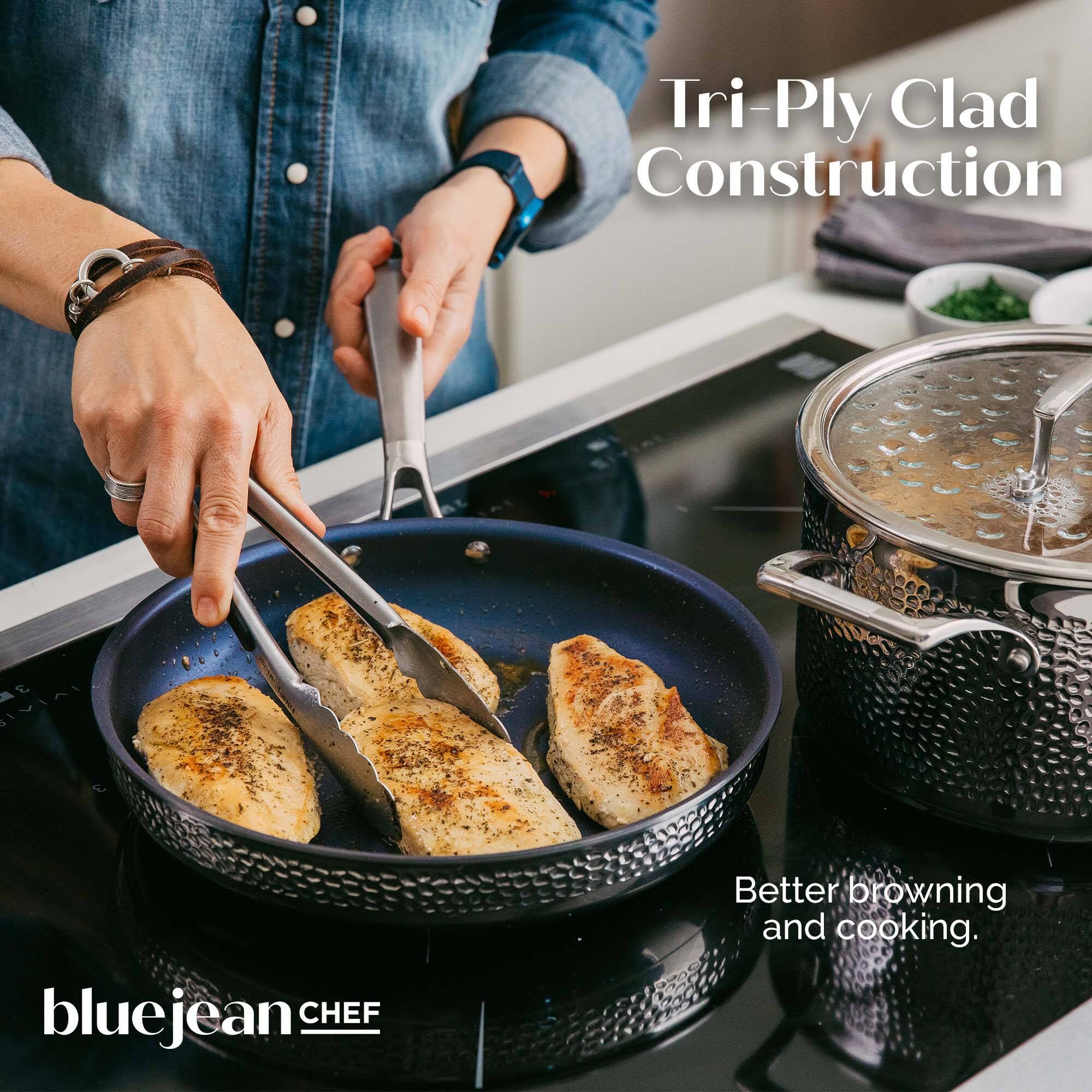 Tri-Ply Clad Construction

Better browning and cooking.

bluejean CHEF