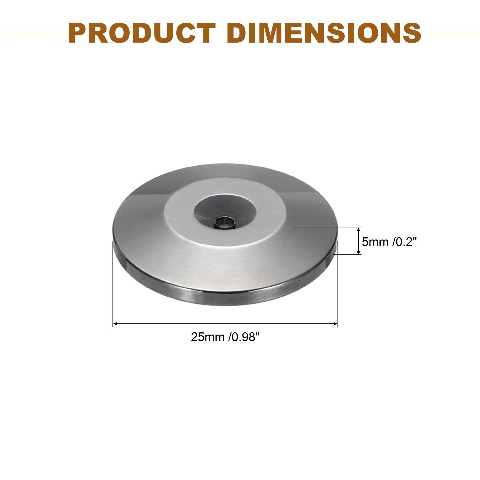 PRODUCT DIMENSIONS  
5mm / 0.2"  
25mm / 0.98"