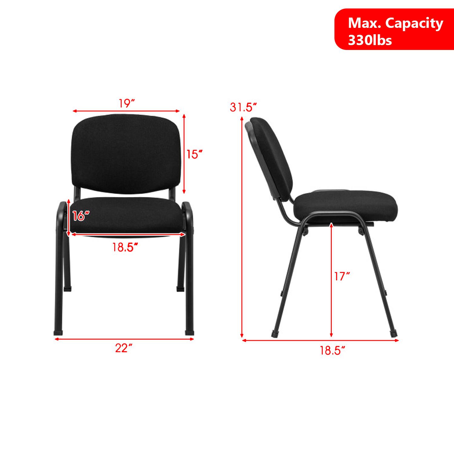 Max. Capacity 330lbs  
19"  
31.5"  
15"  
16"  
18.5"  
17"  
22"  
18.5"