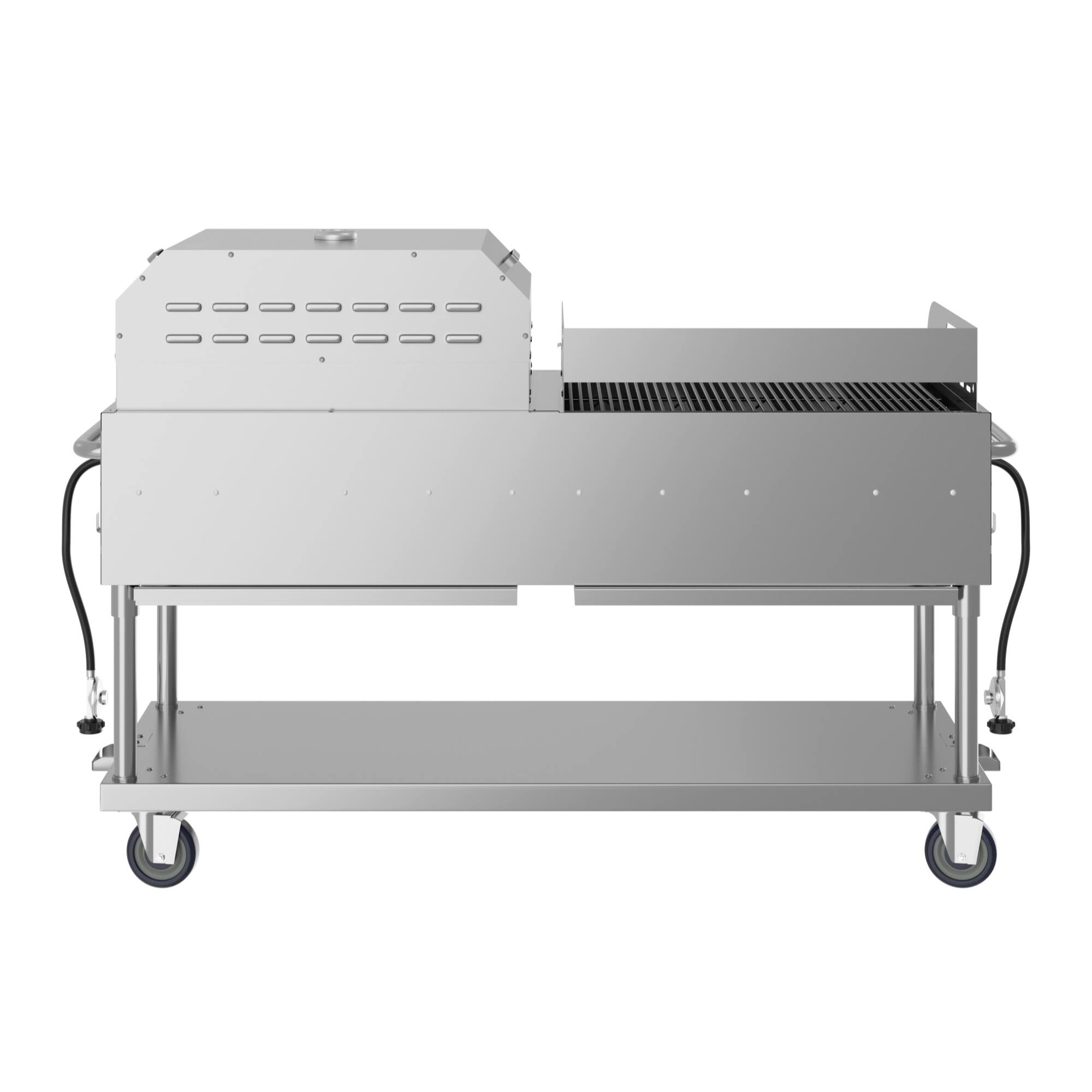Alt View 8. Koolmore - 72 in. Full Stainless Steel Commercial Outdoor Propane Gas Grill with 36 in. Griddle and 36 in.Pizza Oven, - Stainless Steel.