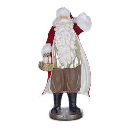 BreeBe - Santa Statue with Presents 17"H - Red, White