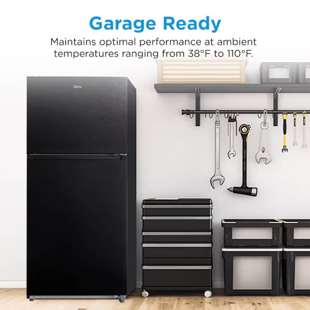 Garage Ready  
Maintains optimal performance at ambient temperatures ranging from 38°F to 110°F.