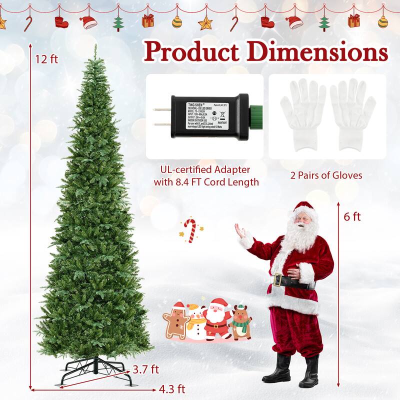 12 ft

Product Dimensions

TING SHEN Partacin BOX-VELDRO
MV B1-E
RANTIGHT

UL-certified Adapter with 8.4 FT Cord Length
2 Pairs of Gloves

6 ft
3.7 ft
4.3 ft