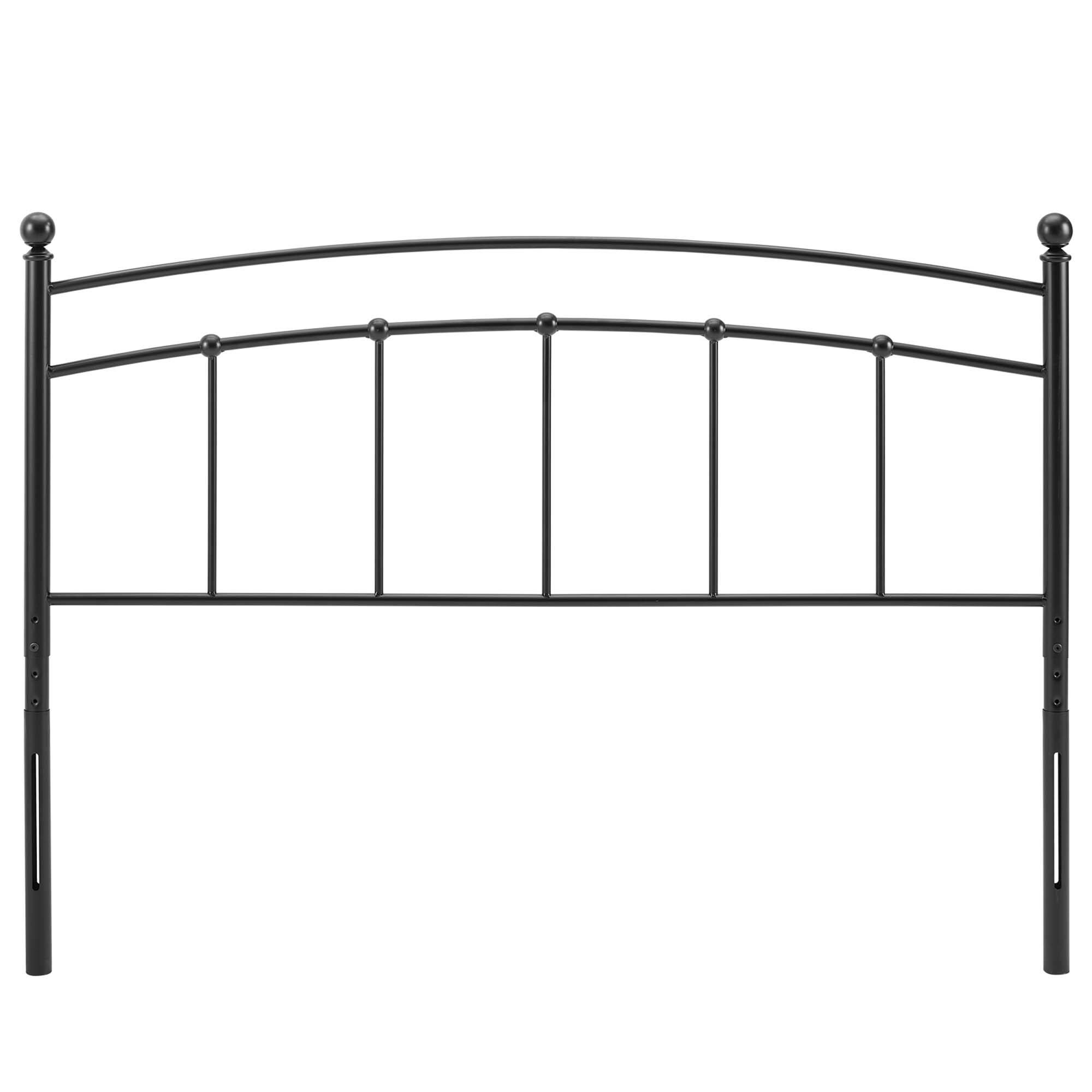 Angle. Modway - Abigail Metal Twin Headboard by Modway - Black.