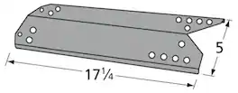 Appliance Factory Parts - 927830 HEAT PLATE, KENMORE/ NEXGRILL, 17.25 X 5