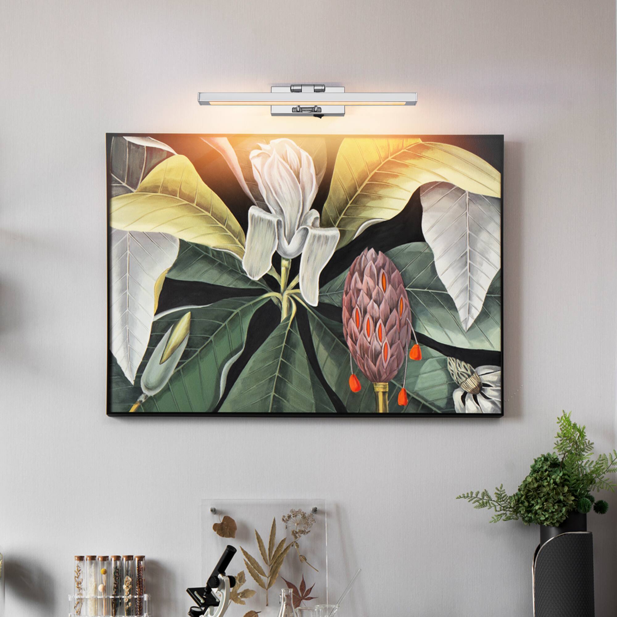 Angle. APRILSOUL - Wall Lights Remote Control Led Picture Lights Wireless Magnetic Clip On Art Light Fixtures Dimmable Black - Black.