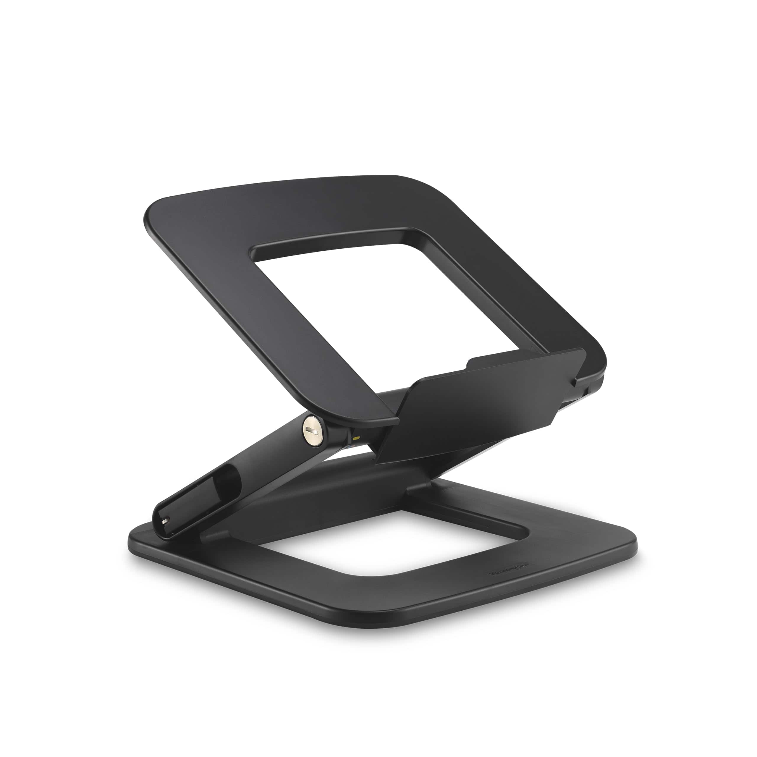 HongFei - SmartFit EQ Adjustable Laptop Stand, Foldable Portable Notebook Holder, Anti-Slip Silicone Tablet Mount - Black