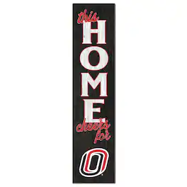 Jardine - Nebraska Omaha Mavericks 12" x 48" This Home Leaner - Red
