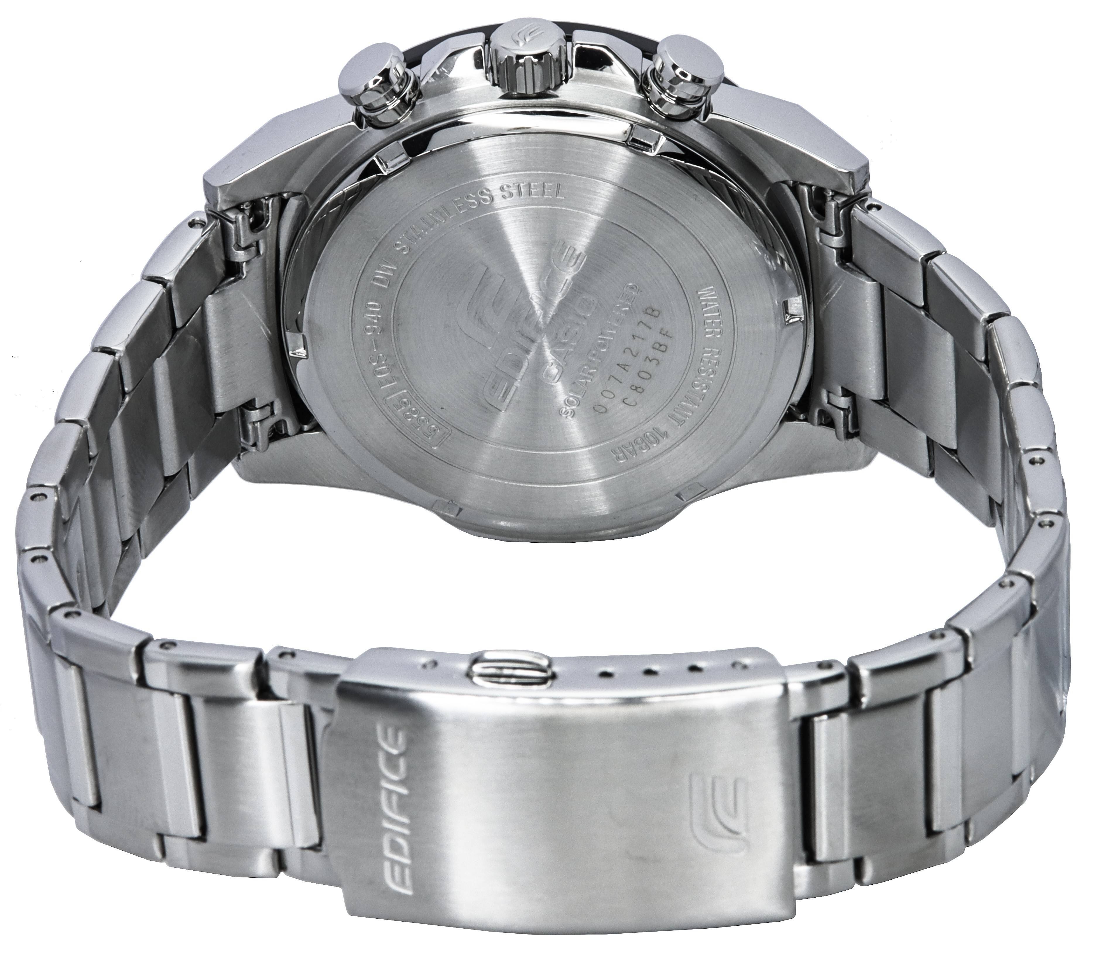 STEEL STAINLESS E Ors U RED WATER ASEalIos EOS CDIEE CASIO SOLARTOW 007A217B C803BF RESISTANT UV90% EDIFICE