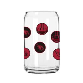 Logo Brands - Arizona Cardinals 16oz. Smiley Can Glass - Multicolor
