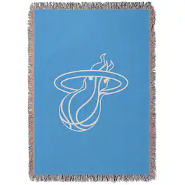 Chad & Jake - Miami Heat Woven Blanket - Blue
