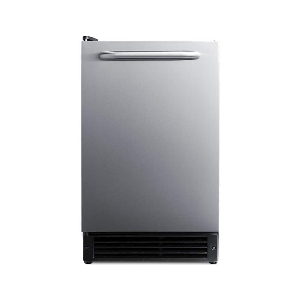 Summit Appliance - 15 lb. Drain-Free Built-In Icemaker - Black
