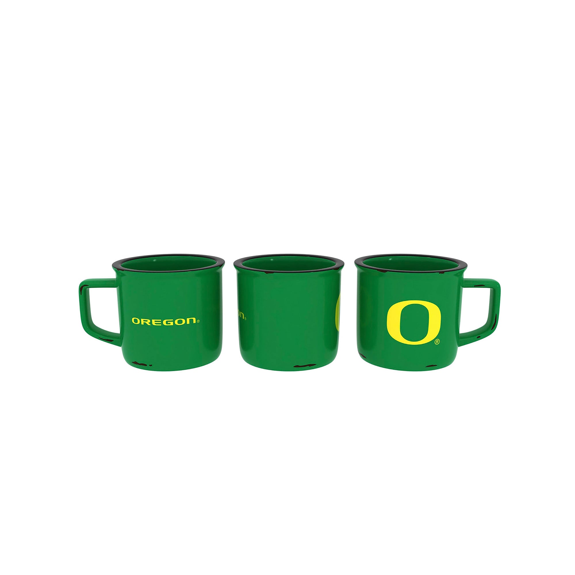 Alt View 1. Evergreen Enterprises - Oregon Ducks 14oz. Ceramic Camp Cup with Gift Box - Multicolor.