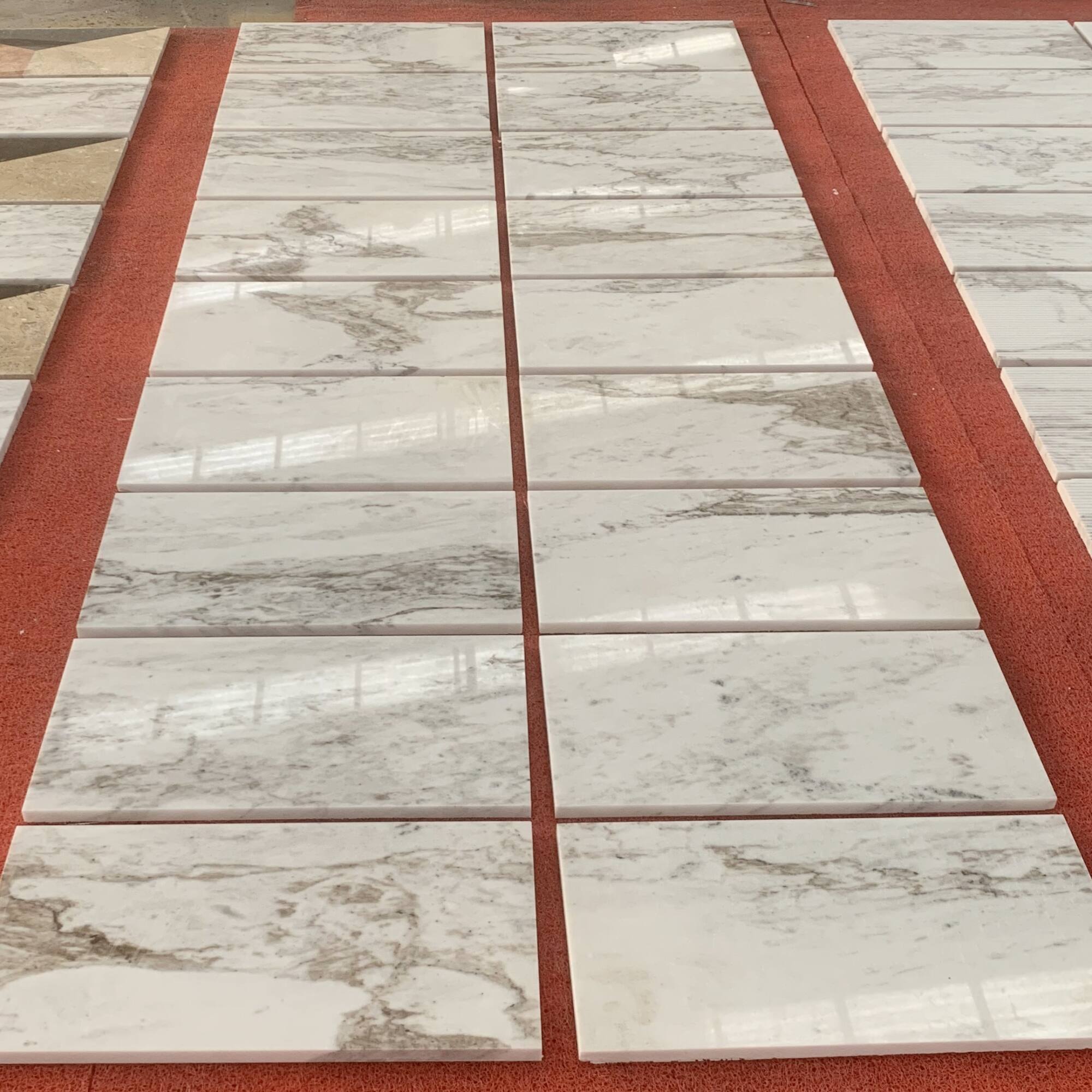 Alt View 8. GOODSILO - Premium Polished White Marble Tiles for Elegant Wall and Floor Interior Design - White+Natural.