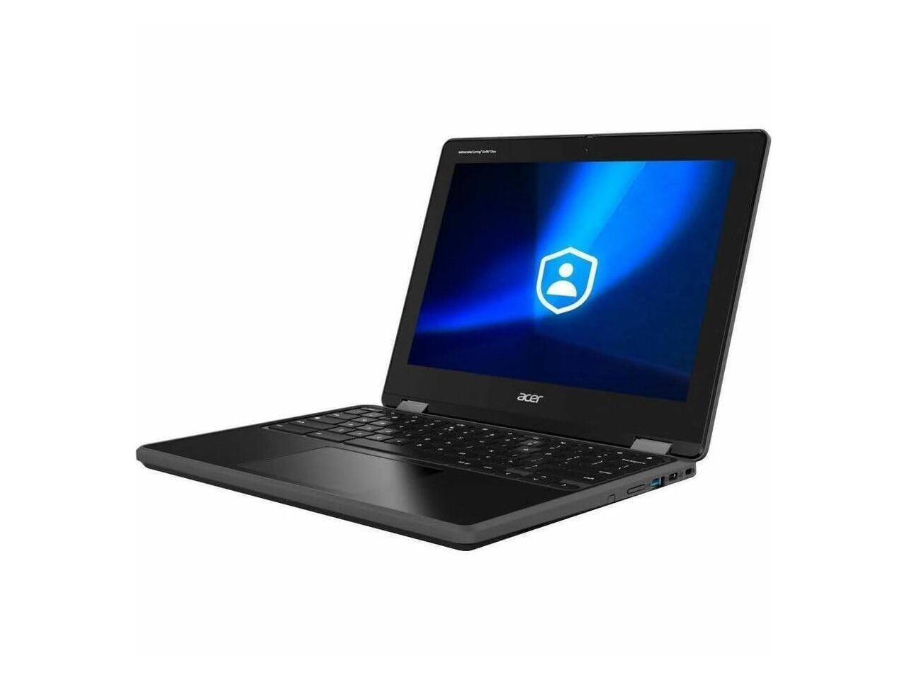 Alt View 10. Acer - Acer Chromebook Spin 512 R857TN-C21M 12.2" Touch Convertible - Intel N150 - 8GB - 64GB - ChromeOS - Wi-Fi 7 - Black.