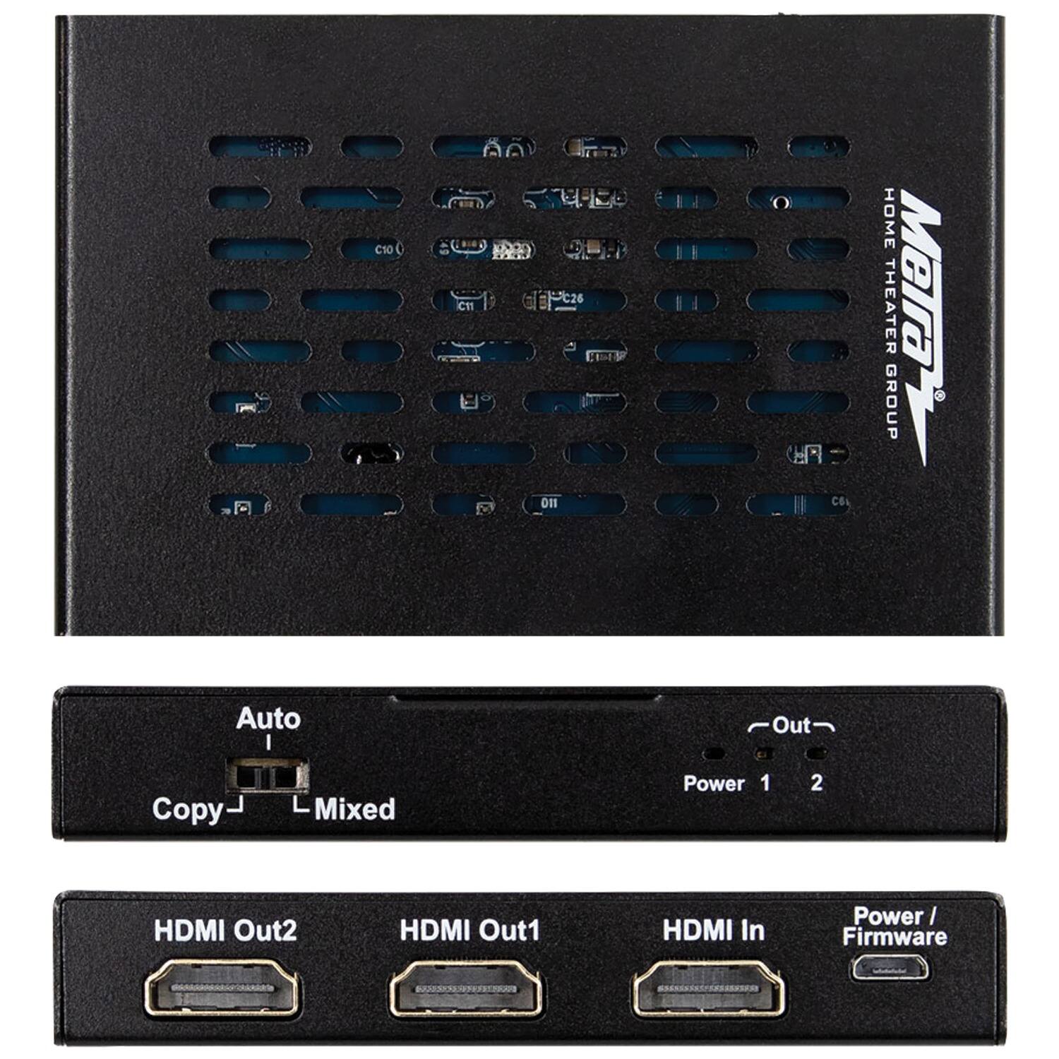 10 CH C26 CDIV on CO HOME THEATER MeTra GROUP Auto I Out Copy Mixed Power 1 2 HDMI Out2 HDMI Out1 HDMI In Power / Firmware

HOME THEATER GROUP

Auto
Copy
Mixed

Power 1
Power 2

HDMI Out2
HDMI Out1
HDMI In

Power / Firmware