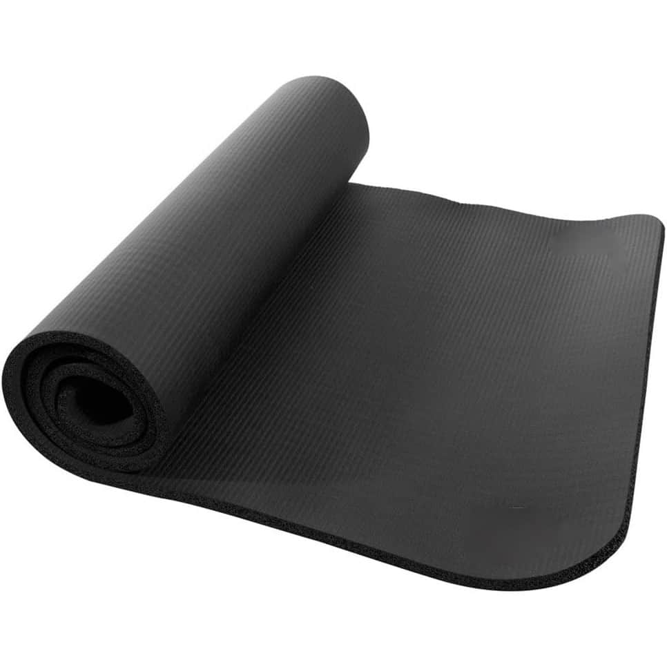 Power Systems - Premium Club Mat 72" - Durable, Cushioned & Easy-Clean Fitness Mat - Black
